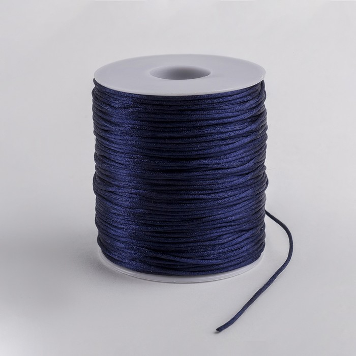 Шнур нейлоновый на бобине d=2 мм L=100 м, цвет тёмно-синий Шнур нейлоновый на бобине d=2 мм L=100 м, цвет тёмно-синий