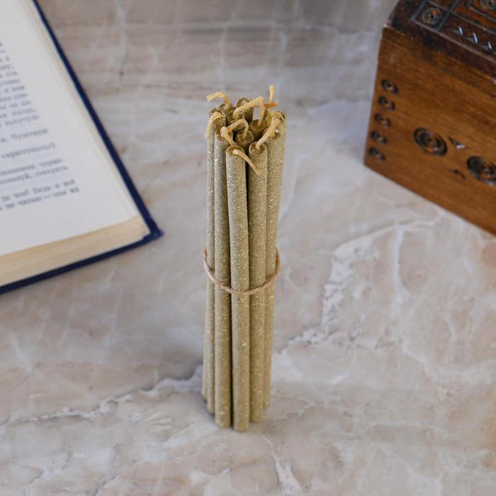 Свеча магическая медовая с лавандой для защиты детей «BabySleep», 12 шт, микс Свеча магическая медовая с лавандой для защиты детей «BabySleep», 12 шт, микс