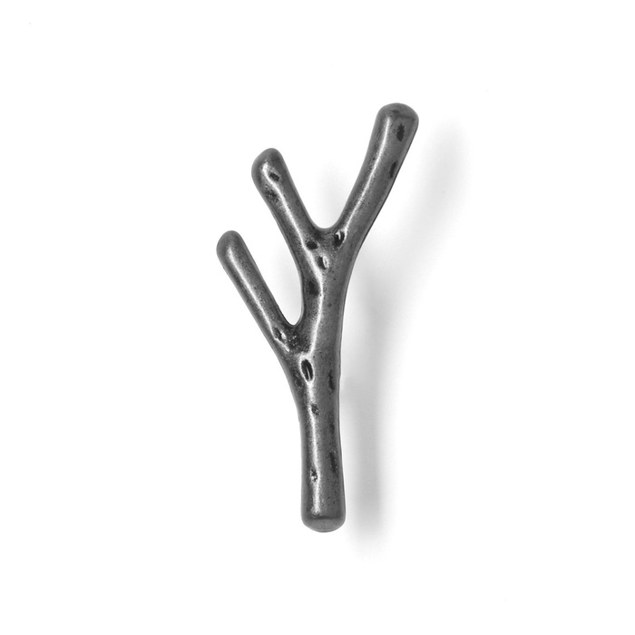 Ручка кнопка CAPPIO Ручка кнопка CAPPIO "Ветка", цвет старинное серебро