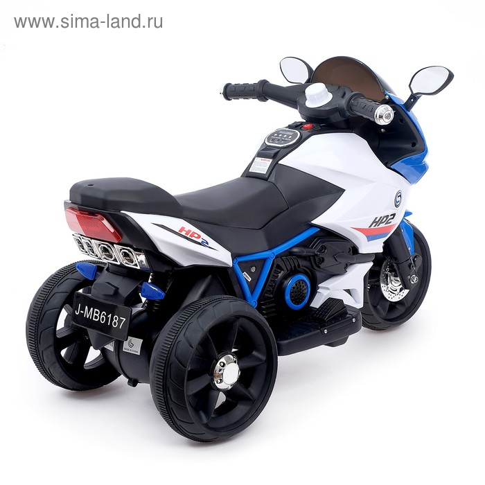 Электромобиль «Супербайк», USB, световые эффекты, цвет синий Электромобиль «Супербайк», USB, световые эффекты, цвет синий