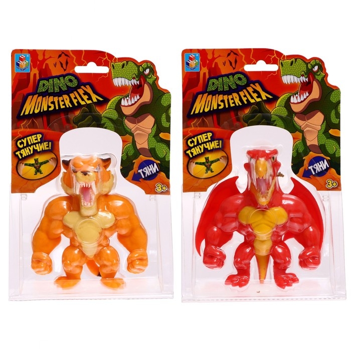 Тянущаяся фигурка Monster Flex. Dino, 14 см, 14 видов, МИКС Тянущаяся фигурка Monster Flex. Dino, 14 см, 14 видов, МИКС
