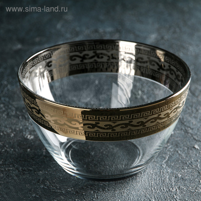 Салатник «Версаче», d=19 см, цвет напыления золотой Салатник «Версаче», d=19 см, цвет напыления золотой