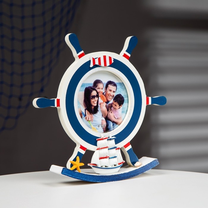 Фоторамка  Фоторамка "Штурвал" 23*22см