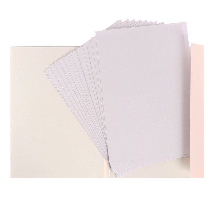 Папка для акварели А4, 20 листов  Папка для акварели А4, 20 листов "Цветы", блок 180 г/м