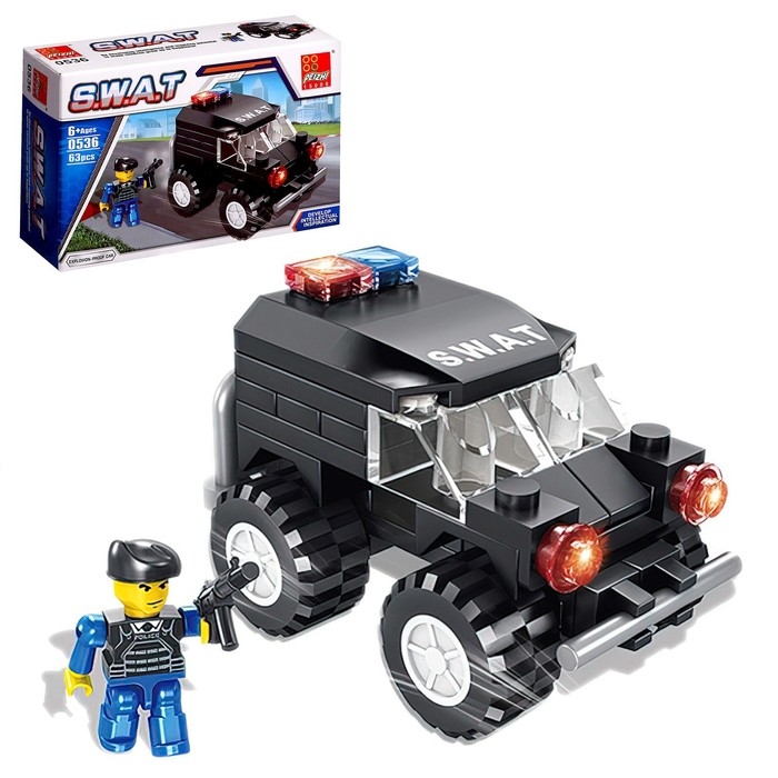 Конструктор Спецназ «Джип», 63 детали Конструктор Спецназ «Джип», 63 детали