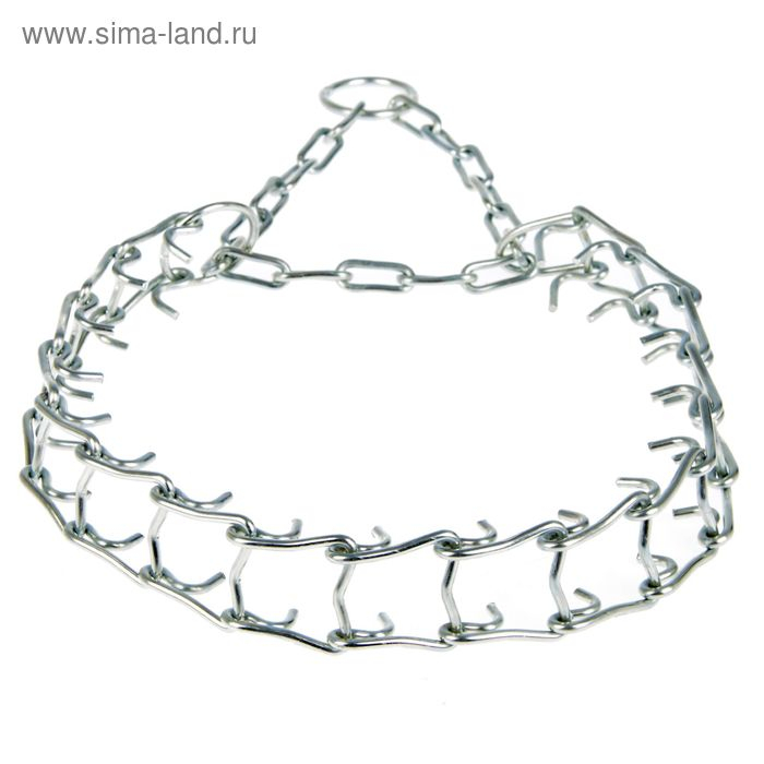 Ошейник строгий проволочный Зооник, сварная цепь 3 мм, ширина 3 см, ОШ 50-66 см Ошейник строгий проволочный Зооник, сварная цепь 3 мм, ширина 3 см, ОШ 50-66 см
