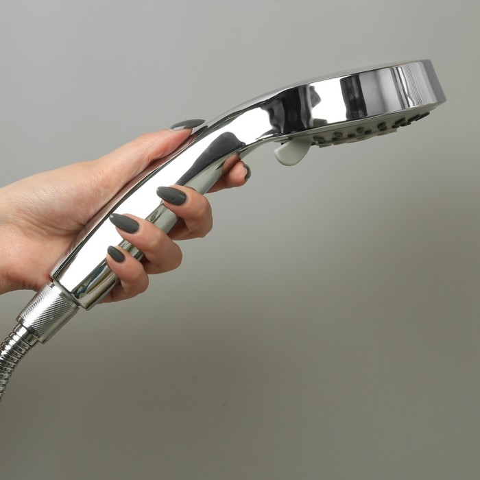 Душевая лейка Accoona G06, 3 режима, корпус пластик, цвет хром