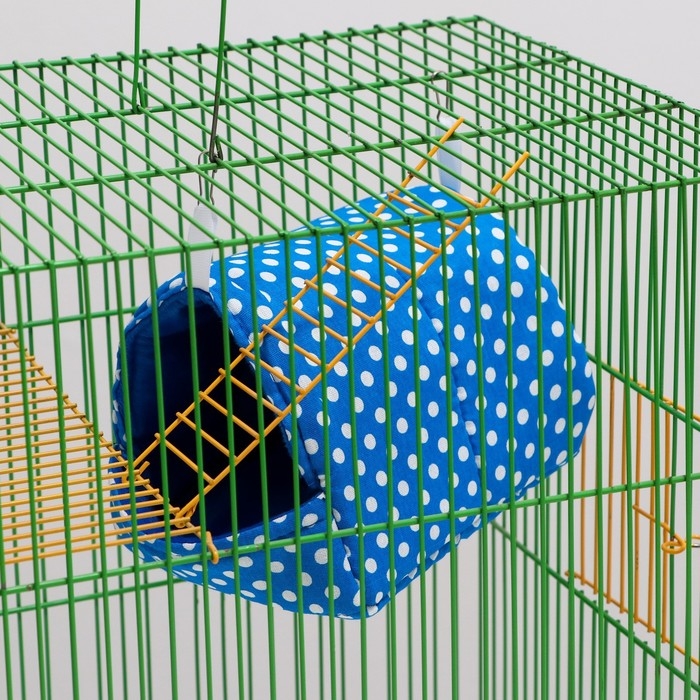 Домик Домик "Нора" для грызунов 20*14*12 см, бязь, флис, поролон, синий