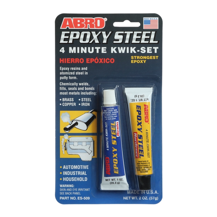 Клей эпоксидный ABRO ES-509, высокопрочный, 57 г Клей эпоксидный ABRO ES-509, высокопрочный, 57 г