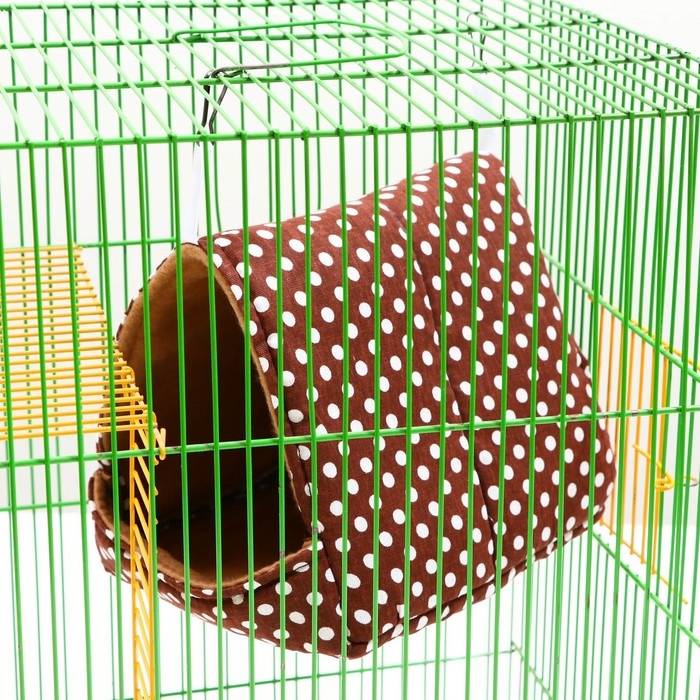 Домик  Домик "Шалаш" для грызунов 17*22*17 см, бязь флис, поролон