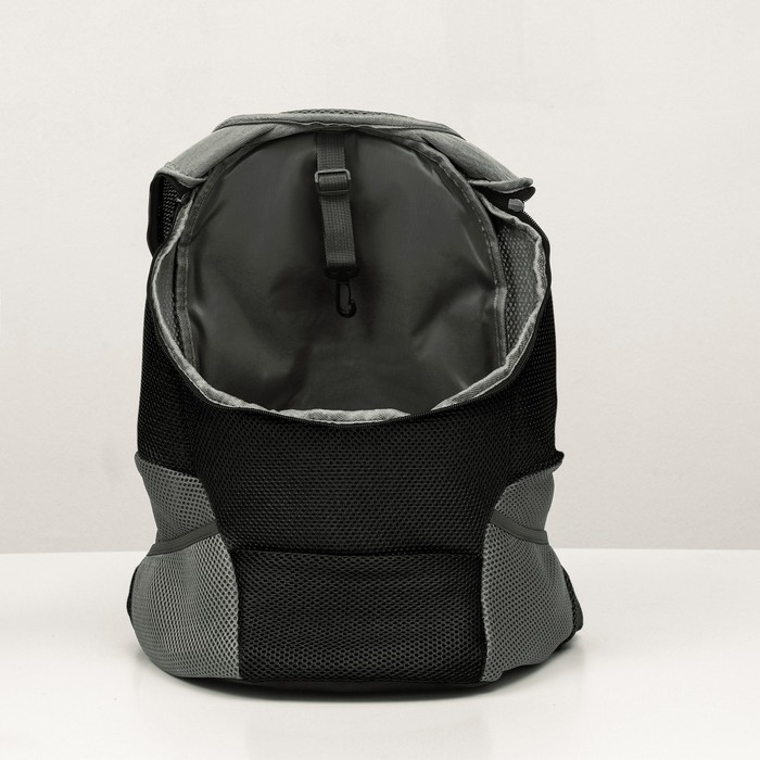 Рюкзак-переноска для кошек и собак, максимальный вес 16 кг, 36 х 21 х 45 см, чёрный Рюкзак-переноска для кошек и собак, максимальный вес 16 кг, 36 х 21 х 45 см, чёрный