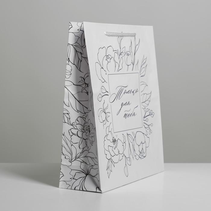 Пакет подарочный ламинированный, упаковка, For you, ML 21 х 25 х 8 см Пакет подарочный ламинированный, упаковка, For you, ML 21 х 25 х 8 см