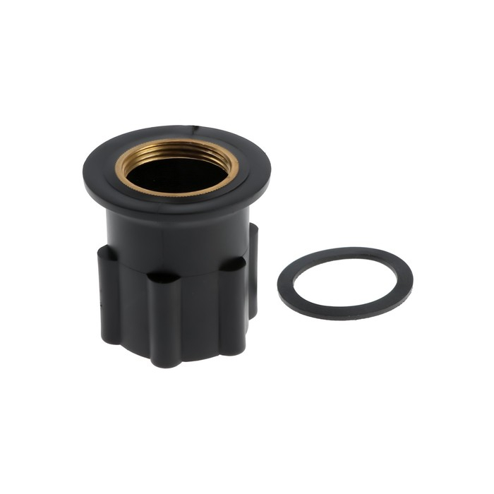 Cмеситель для кухни Cмеситель для кухни "Эверест" B69-659, двухвентильный, высокий излив, на гайке, бежевый