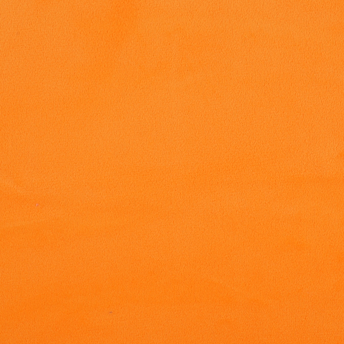 Лоскут для рукоделия, плюш, оранжевый, 50 × 50 см