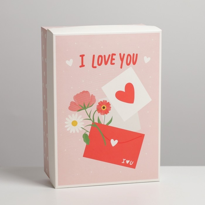 Коробка подарочная складная, упаковка, «Любовное письмо», 21 х 15 х 7 см Коробка подарочная складная, упаковка, «Любовное письмо», 21 х 15 х 7 см
