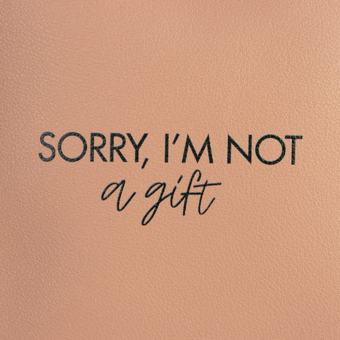Сумка молодёжная через плечо Sorry, I'm not a gift, цвет бежевый Сумка молодёжная через плечо Sorry, I'm not a gift, цвет бежевый