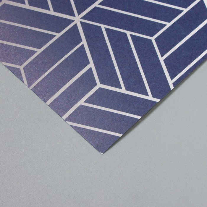 Бумага для скрапбукинга Бумага для скрапбукинга "3D геометрия" плотность 180 гр набор 5 шт 30,5х32 см