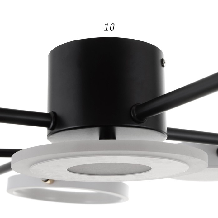 Люстра с ПДУ 2300/9WT LED 190Вт 3000-6000К белый 85х85х9 см BayerLux