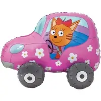 Воздушный шар фольгированный 3D 29" «Три Кота. Карамелька в машине» Воздушный шар фольгированный 3D 29" «Три Кота. Карамелька в машине»