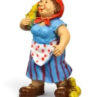 Садовая фигура из полистоуна &laquo;Дачница в платье&raquo;, 55&times;25&times;30 см