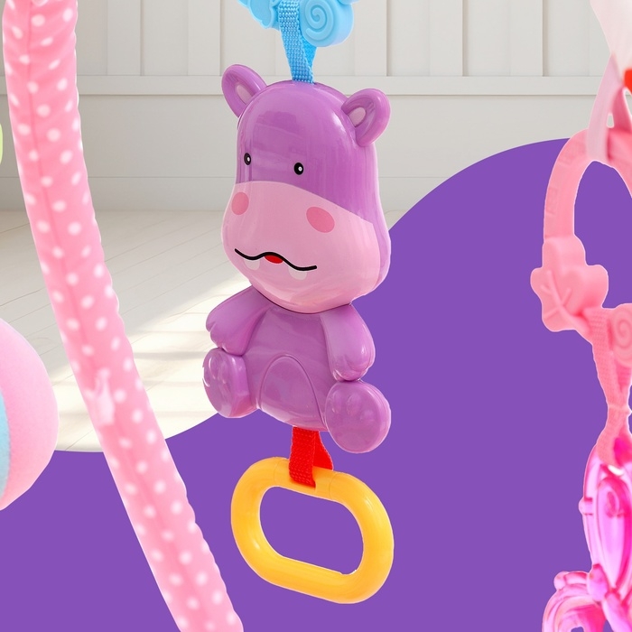 Развивающий коврик «Любимый зоопарк», цвет розовый Развивающий коврик «Любимый зоопарк», цвет розовый