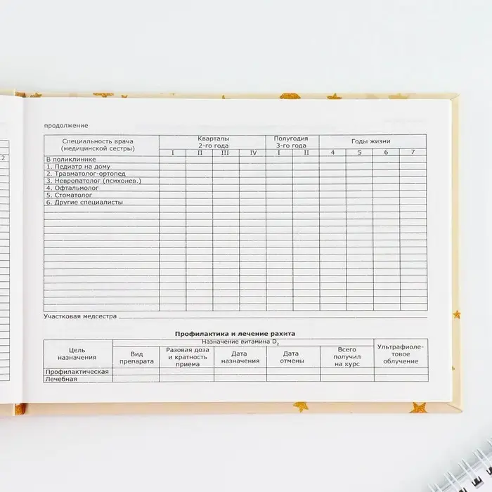 Медицинская карта в твердой обложке Форма №112/у &laquo;Слоник&raquo;, 80 л