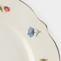 Тарелка WY Flowers song, d=20 см, фарфор, белая