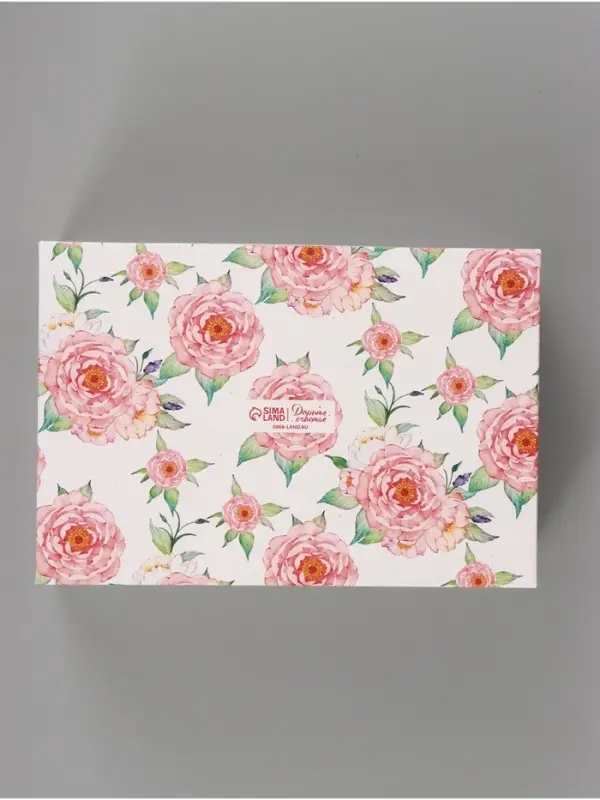 Коробка подарочная складная, упаковка, &laquo;Цветы&raquo;, 30&times;20&times;9 см