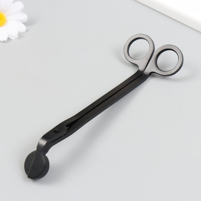 Ножницы для свечей нержавеющая сталь чёрные 18х6 см Ножницы для свечей нержавеющая сталь чёрные 18х6 см