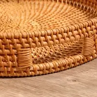 Поднос круглый, 35&times;6 см, ротанг