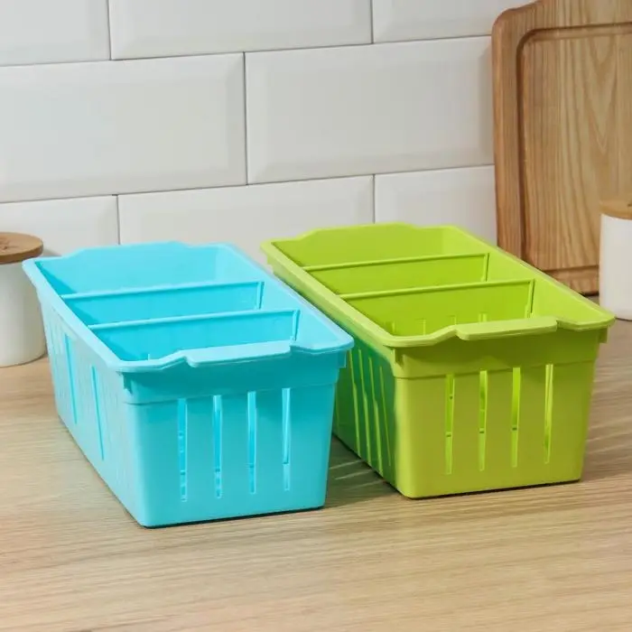 Органайзер пластиковый для хранения «Решение», 30,5×14,5×10,5 см, со съёмными перегородками, цвет МИКС