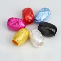 Лента упаковочная для воздушных шаров и подарков, матовая, ассорти, набор 6 шт., 0.5 см &times; 10 м