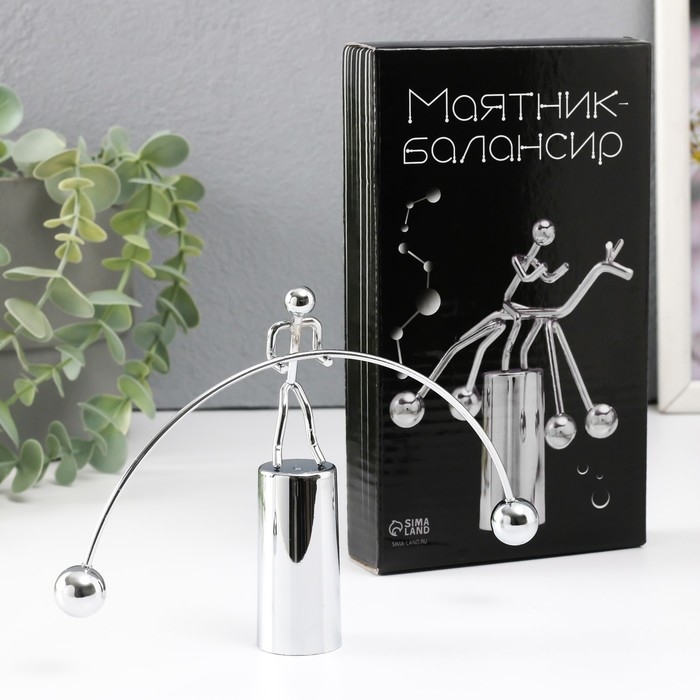 Маятник металл Маятник металл "Штангист" 11х18х2,7 см