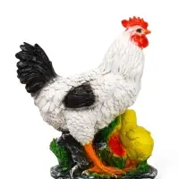 Садовая фигура из полистоуна &laquo;Курица с цыплятами&raquo;, 33&times;17&times;25 см