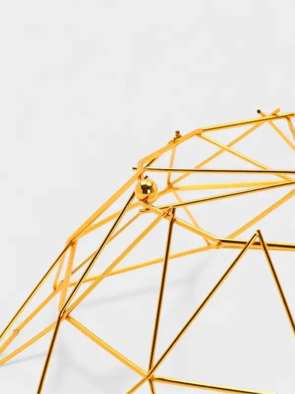 Ваза для фруктов Ваза для фруктов "Геометрия Голд" 25.5*27*10 см, цвет золотой