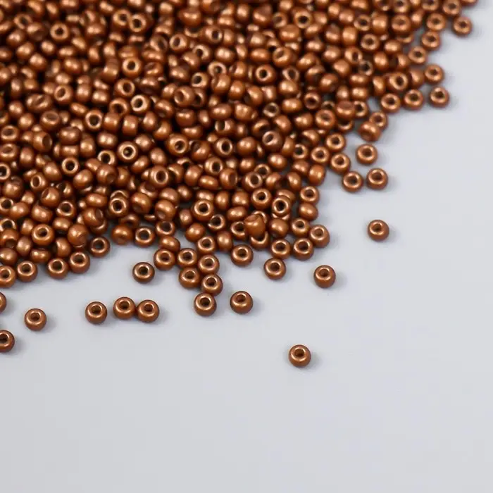 Бисер стекло 12/0  Бисер стекло 12/0 "Бронзовый" 15 гр