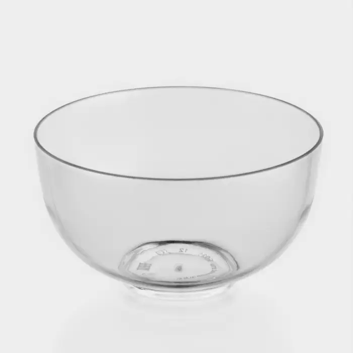 Форма пластиковая одноразовая для фуршета «Малая миска», 150 мл, d=8 см, прозрачная