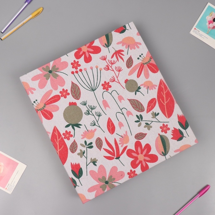 Фотоальбом на 1000 фото 10х15 см Фотоальбом на 1000 фото 10х15 см "Садовые цветы" МИКС 4,6х33,4х36 см