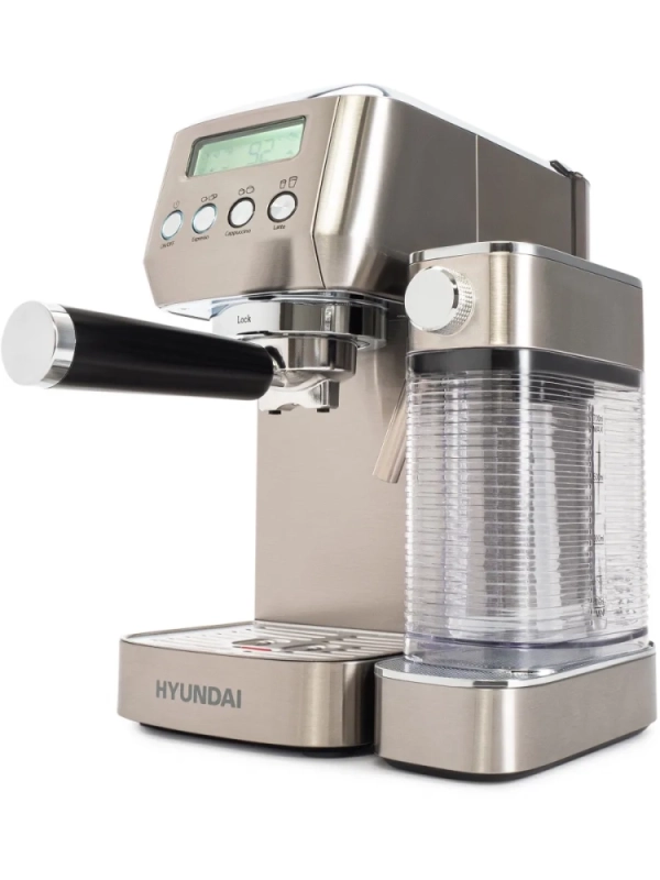 Кофеварка рожковая HEM-9999 серебристый