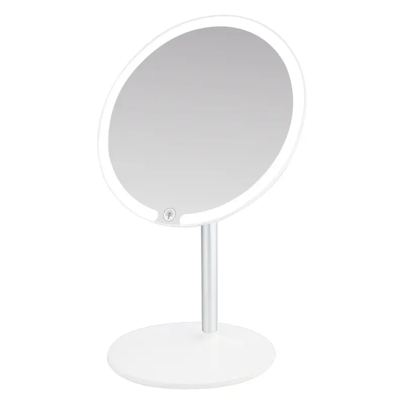 Настольное зеркало для макияжа с подсветкой ML-01 ISA белое