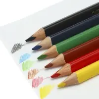 Карандаши 6 цветов, Calligrata, МИНИ, толстые, трехгранные