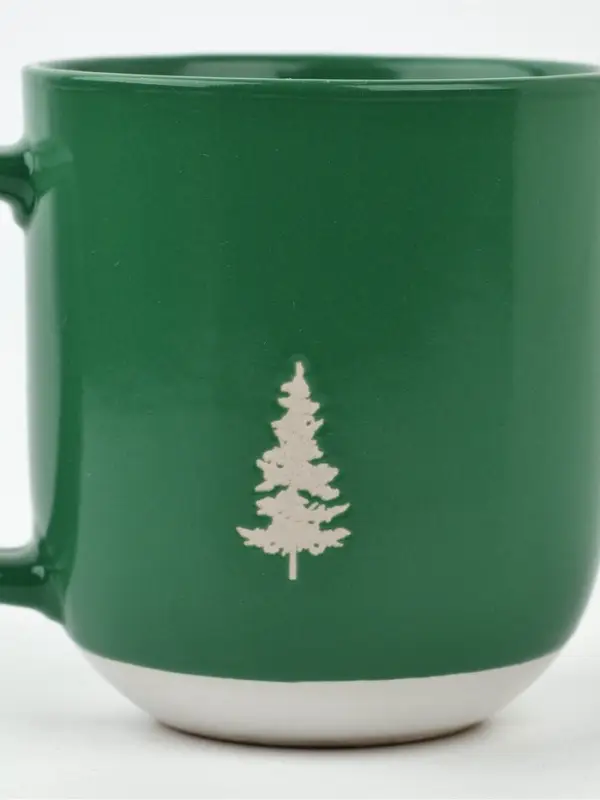 Кружка новогодняя керамическая &laquo;Зимний лес&raquo;, 400 мл, ручная работа