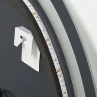 Зеркало интерьерное настенное, с подсветкой, с сенсорной кнопкой, 60&times;60 см