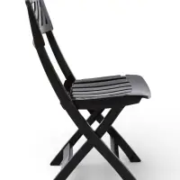 Стул садовый Decorona DeRiviera, 46&times;50&times;82 см, складной, пластиковый, горький шоколад