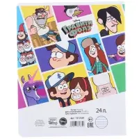 Тетрадь в линейку 24 листа, 5 видов МИКС, обложка мелованный картон, «Гравити Фолз» Тетрадь в линейку 24 листа, 5 видов МИКС, обложка мелованный картон, «Гравити Фолз»