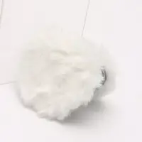 Зеркало складное с мехом, d=8 см, белое