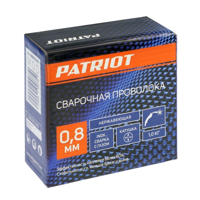 Проволока нержавеющая PATRIOT, d=0.8 мм, 1 кг Проволока нержавеющая PATRIOT, d=0.8 мм, 1 кг
