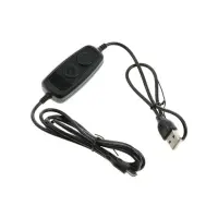 Вентилятор в салон автомобиля, на подголовник, 12 В, USB 2 м, пластик