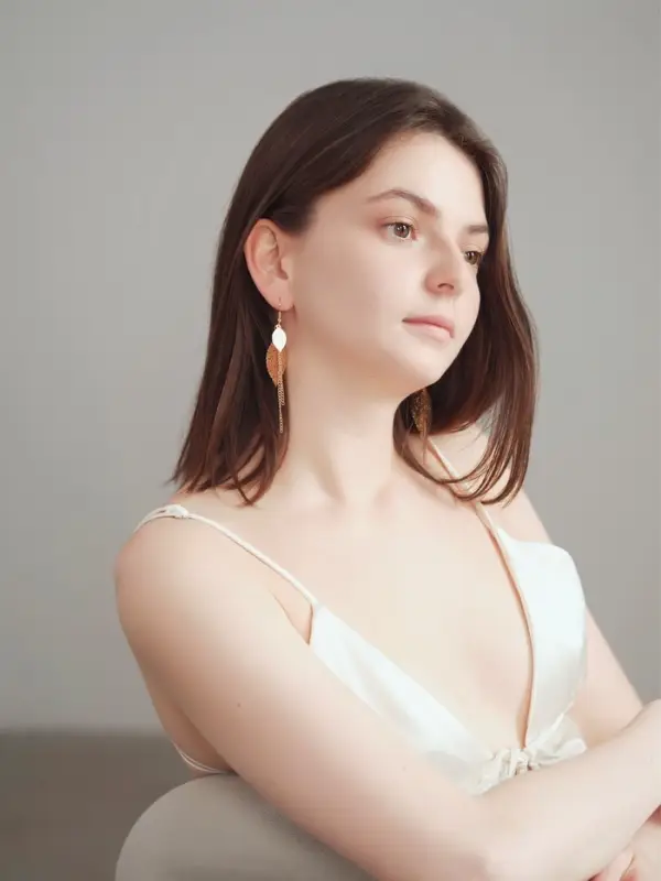 Серьги висячие &laquo;Листья&raquo;, осень, цвет золото, 10.5 см