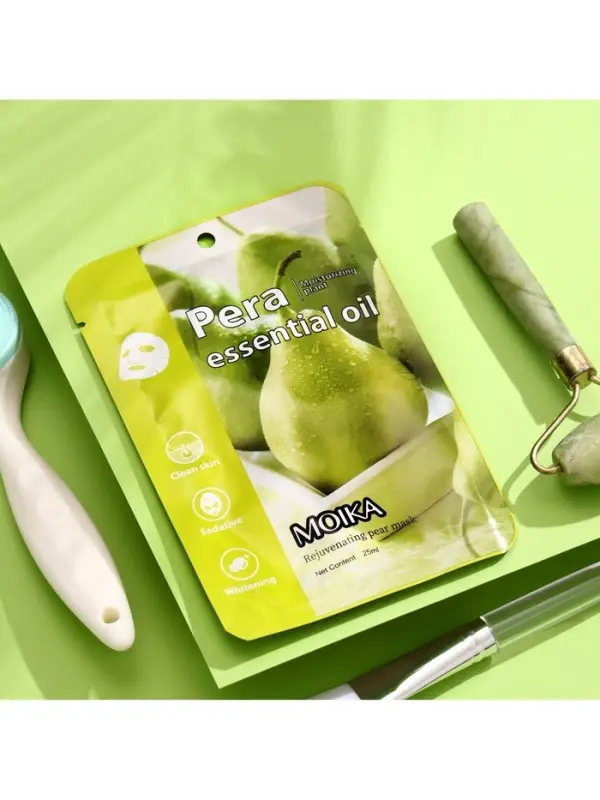 Маска тканевая увлажняющая для лица с экстрактом груши